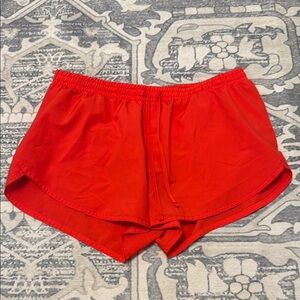 Old Navy Red Athletic Shorts Elastic Waistband Quick-Dry